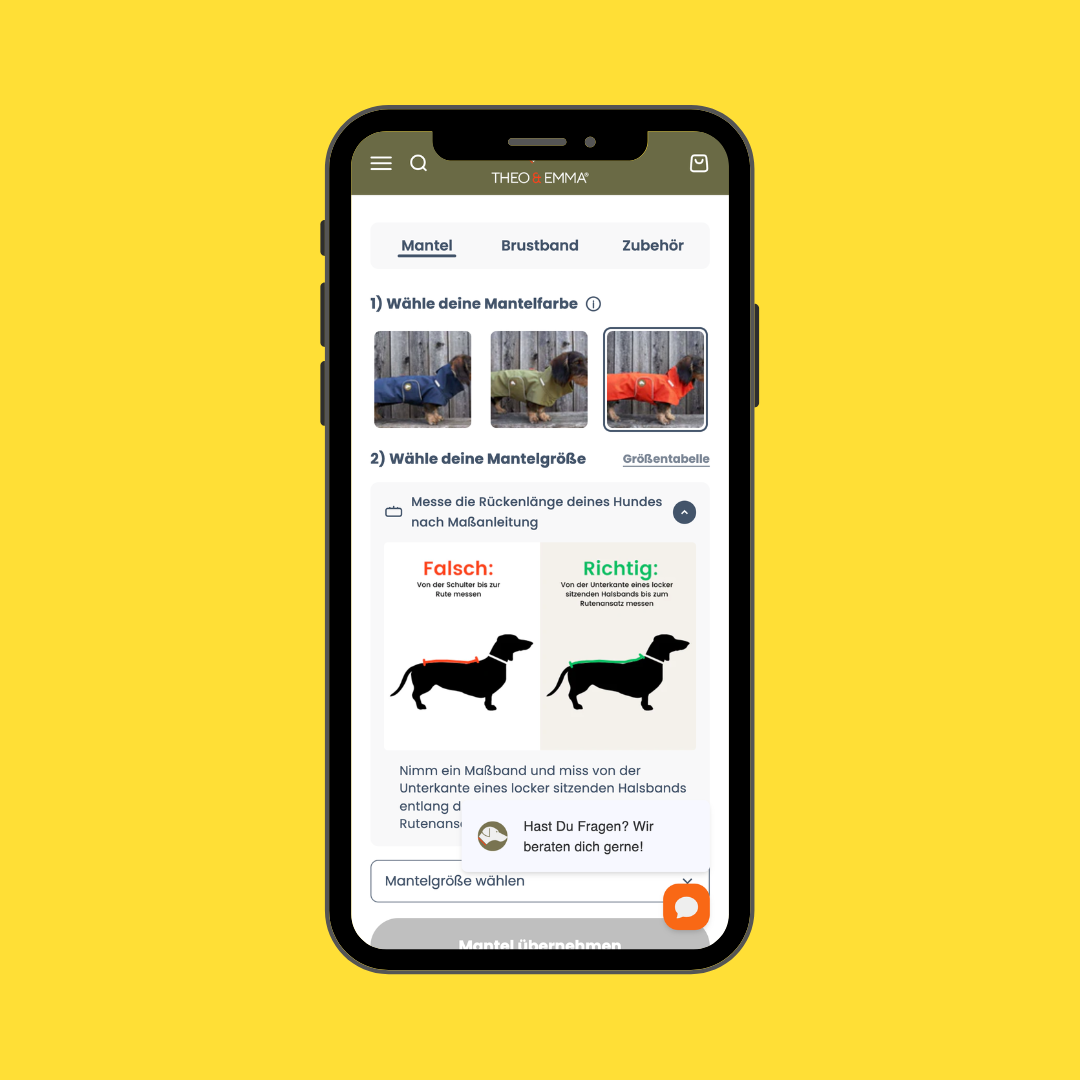 Farbauswahl des Produkts im Shopify Bundke Builder.