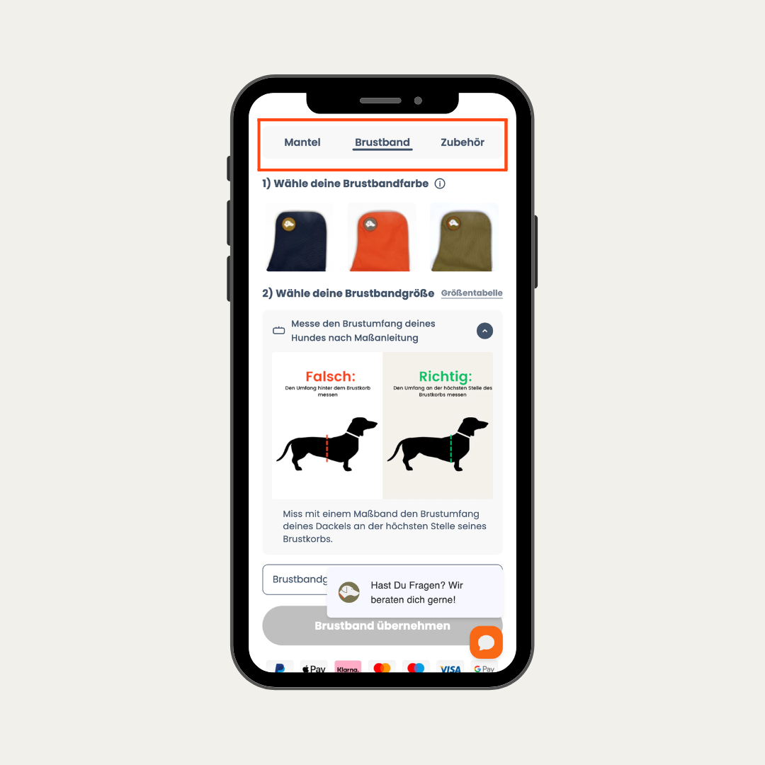 Mockup zeigt, wie der Shopify Bundle Builder strukturiert ist.
